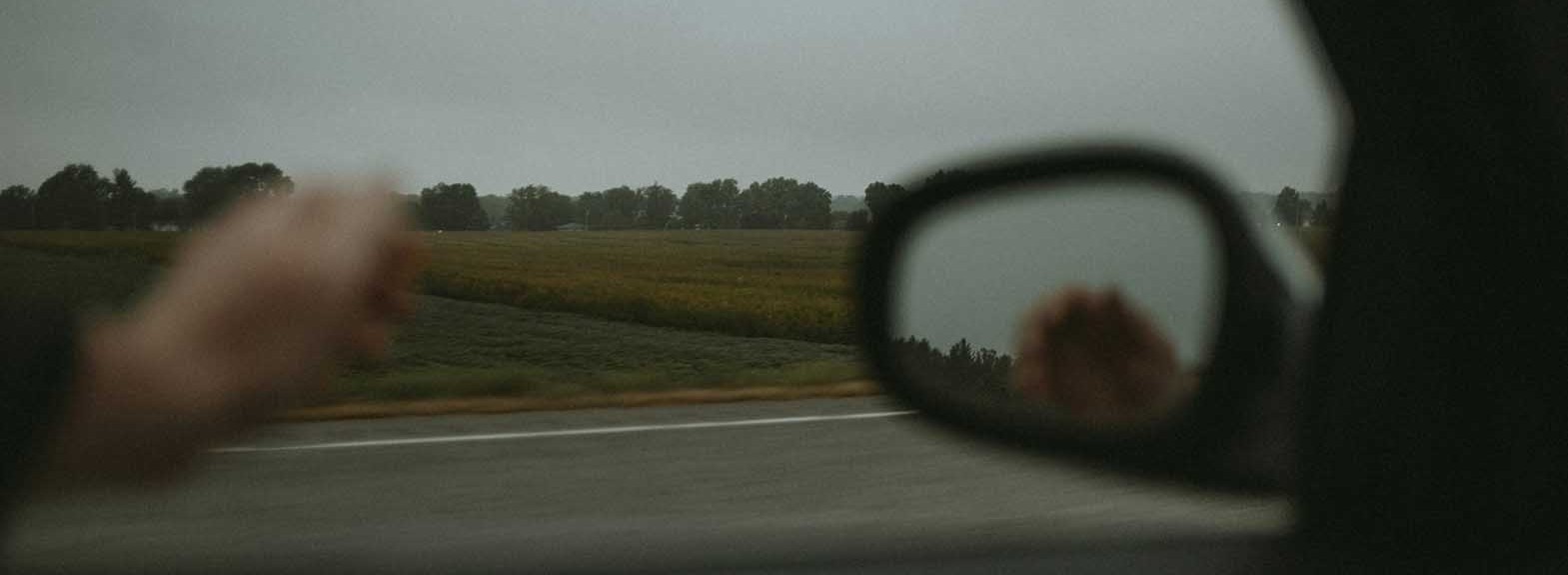 windows view from driver's seat