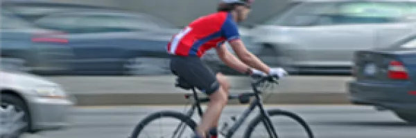 man riding a bike