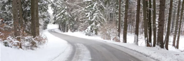 snowy road