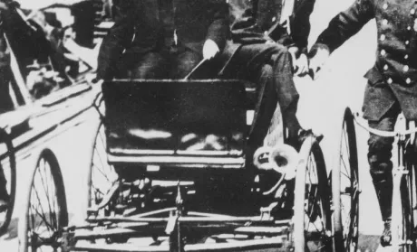 black and white photo of cyclists